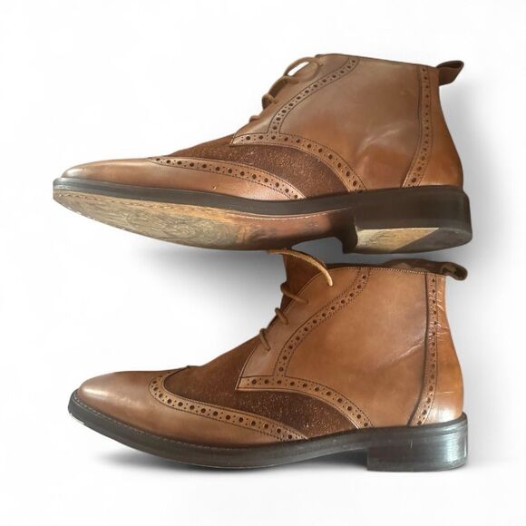 RARE Carlos by Carlos Santana l Men’s Ankle Boots l Leather & Suede l 10.5 l EUC main image 7